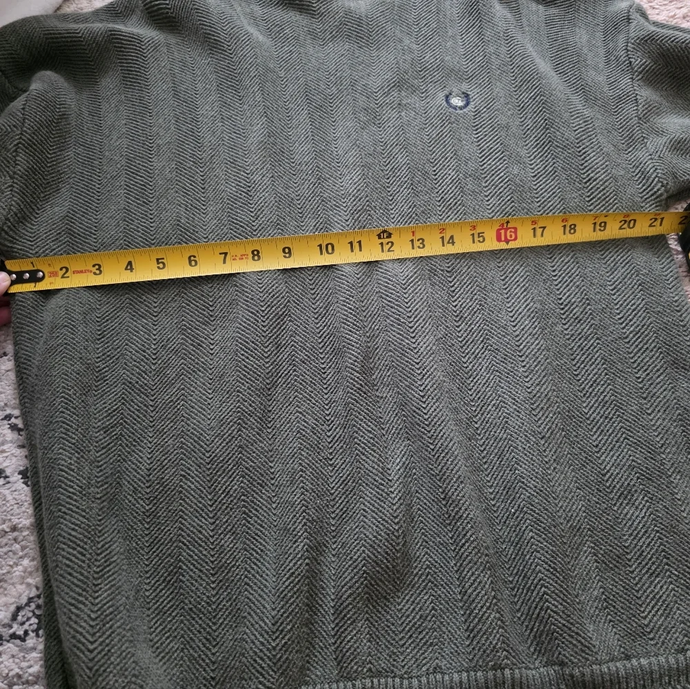 Vintage Chaps Ralph Lauren Hand Framed Knit Crewneck Sweater Mens XXL Green